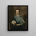 Ritratto di un ragazzo in blu - Tilly Kettle — quadro incorniciato alla parete