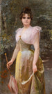 Promenade dans le parc - Timoléon Lobrichon — vista dell’opera