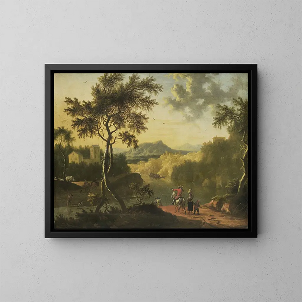 Paesaggio italiano - Timotheus de Graef — quadro incorniciato alla parete