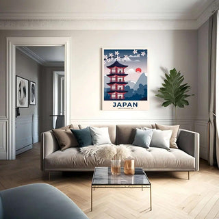 Tirage d'art Asiatique - Sérénité Nippone | Reproduction Tableau Décoration murale affiche copie