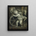 Cupidon con la ruota del tempo - Tiziano — quadro incorniciato alla parete