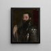 Ritratto di Guidobaldo II della Rovere, duca di Urbino - Tiziano — quadro incorniciato alla parete