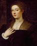 Ritratto di una dama - Tiziano — vista dell’opera
