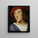 Ritratto di un giovane uomo - Tiziano — quadro incorniciato alla parete