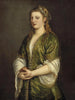 Donna che tiene una mela - Tiziano — vista dell’opera