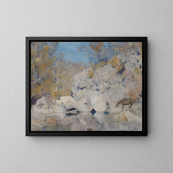 in un angolo da Macintyre - Tom Roberts — quadro incorniciato alla parete
