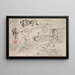 Fête de Saké senza Luce - Tomioka Tessai — quadro incorniciato alla parete