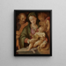 La Sainte Famille avec l'enfant Jean-Baptiste - Tommaso d'Antonio Manzuoli — quadro incorniciato alla parete