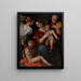 Sacra Famiglia con il Matrimonio mistico di Santa Caterina - Tommaso d'Antonio Manzuoli — quadro incorniciato alla parete