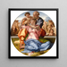 Tondo Doni - Michelangelo — quadro incorniciato alla parete