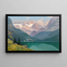 Lac Gosau con il Dachstein - Toni Haller — quadro incorniciato alla parete