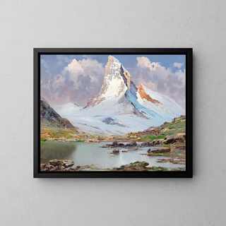 Vista del Cervino - Toni Haller — quadro incorniciato alla parete