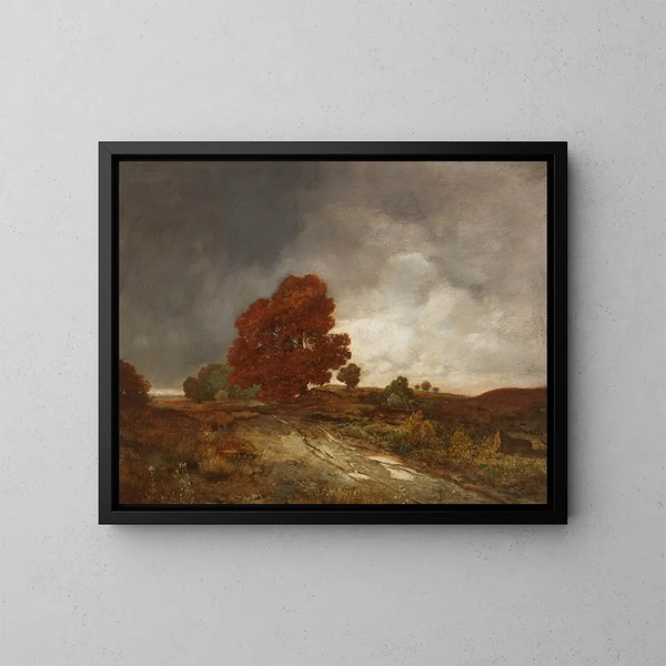 Paesaggio autunnale - Toni von Stadler — quadro incorniciato alla parete