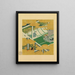 Fiori di nebbia - Tosa Mitsuyoshi — quadro incorniciato alla parete
