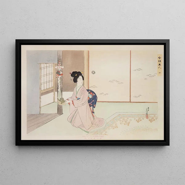Kyiku imay bijin fzoku zen Pl01 - Toshikata Mizuno — quadro incorniciato alla parete