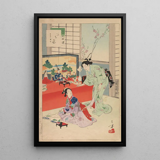 Toshikata Mizuno - Noblewomen of the Tokugawa Period Thirtysix Beauties Sanjuroko kasensoro Pl05.webp