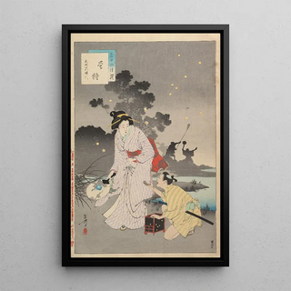 Toshikata Mizuno - Noblewomen of the Tokugawa Period Thirtysix Beauties Sanjuroko kasensoro Pl16.webp