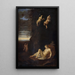 Satyre espionnant la nymphe Antiope endormie - Toussaint Gelton — quadro incorniciato alla parete