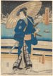 Attore scena di neve - Toyokuni Utagawa — vista dell’opera