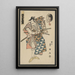 Cinquième Matsumoto Koshiro - Toyokuni Utagawa — quadro incorniciato alla parete