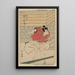 Seki Sanjur no Umemaru - Toyokuni Utagawa — quadro incorniciato alla parete