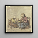Tre Ragazze, la più grande che fa il merletto - Adriaen van Ostade — quadro incorniciato alla parete