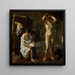 Tre donne nell'atelier - Max Beckmann — quadro incorniciato alla parete