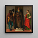 Tre santi Roch, Antonio abate e Lucia - Giovanni Battista Cima da Conegliano — quadro incorniciato alla parete