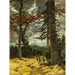 Riproduzione del dipinto Tronchi di quercia al prato-primavera - Franz Marc
