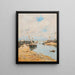 Trouville, il gozzo arenato – Eugène Boudin — quadro incorniciato alla parete