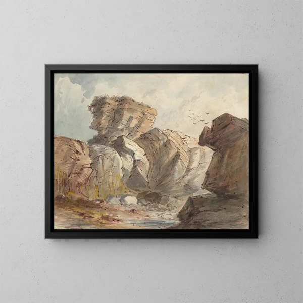 Paesaggio roccioso - Truman Seymour — quadro incorniciato alla parete