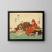 Un Daruma civilizzato - Tsukioka Yoshitoshi — quadro incorniciato alla parete