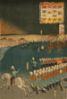 Furansu Igirisu sanpei daichsen no zu - Tsukioka Yoshitoshi — vista dell’opera