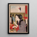 Geisha se noircissant les dents à 13h00 - Tsukioka Yoshitoshi — quadro incorniciato alla parete