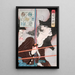 Geki Magohachi dans la fumée et le feu des fusili - Tsukioka Yoshitoshi — quadro incorniciato alla parete