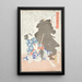 Gosho Gorz combattant une ombre - Tsukioka Yoshitoshi — quadro incorniciato alla parete