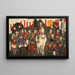Eroi del clan Shimazu - Tsukioka Yoshitoshi — quadro incorniciato alla parete