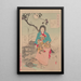 Dame Chiyo et le seau d'acqua rotto - Tsukioka Yoshitoshi — quadro incorniciato alla parete