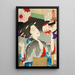 Regard observateur L'apparence d'une serveuse de Kyoto à l'époque Meiji - Tsukioka Yoshitoshi — quadro incorniciato alla parete
