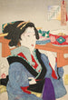 Regard accablé Le maniere di una cameriera a Fukagawa all'epoca Tenp - Tsukioka Yoshitoshi — vista dell’opera