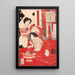 in metallo per l'oscuramento dei denti - Tsukioka Yoshitoshi | Reproduction — quadro incorniciato alla parete