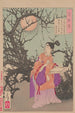 Michizane composant un poème au clair de lune - Tsukioka Yoshitoshi — vista dell’opera