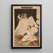 Minamoto no Yorimitsu tranche l'araignée de terre - Tsukioka Yoshitoshi — quadro incorniciato alla parete