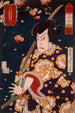 Brume L'attore Ichikawa Sadanji nel ruolo di Hoshikage Tsuchiemon - Tsukioka Yoshitoshi — vista dell’opera