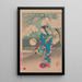 Lune sur la rivière Sumida - Tsukioka Yoshitoshi — quadro incorniciato alla parete