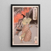 Nitta Shir Tadatsune entrant dans une grotta con una torcia - Tsukioka Yoshitoshi — quadro incorniciato alla parete