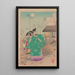 Lune sur la lande de Saga Sagano no tsuki - Tsukioka Yoshitoshi — quadro incorniciato alla parete