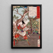 Sakanoue no Karitamaro bandant son arc - Tsukioka Yoshitoshi — quadro incorniciato alla parete