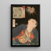 Shigeno Yozaemon et un obus éclatant - Tsukioka Yoshitoshi — quadro incorniciato alla parete