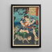 Shirafuji Genta regardant des kappa lutter - Tsukioka Yoshitoshi — quadro incorniciato alla parete